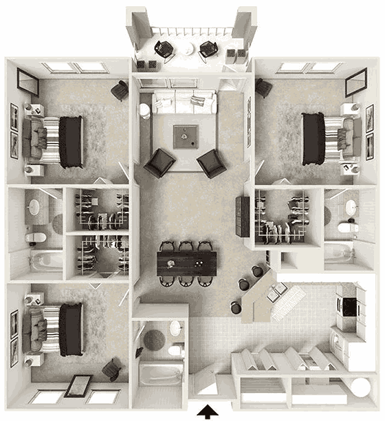 Apartment layout Renovation Dubai