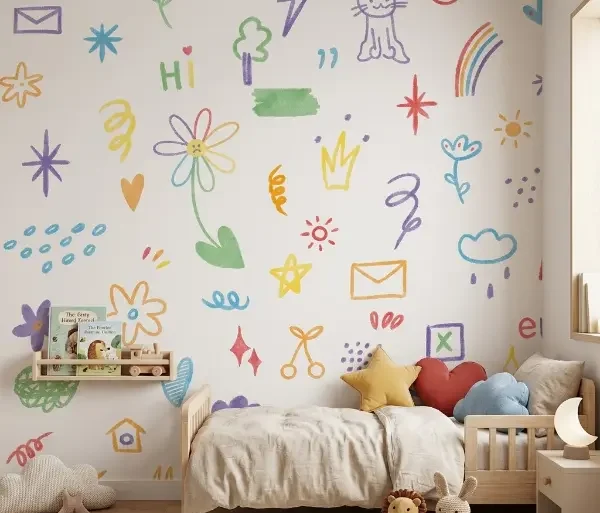Colorful Nursery Wallpaper